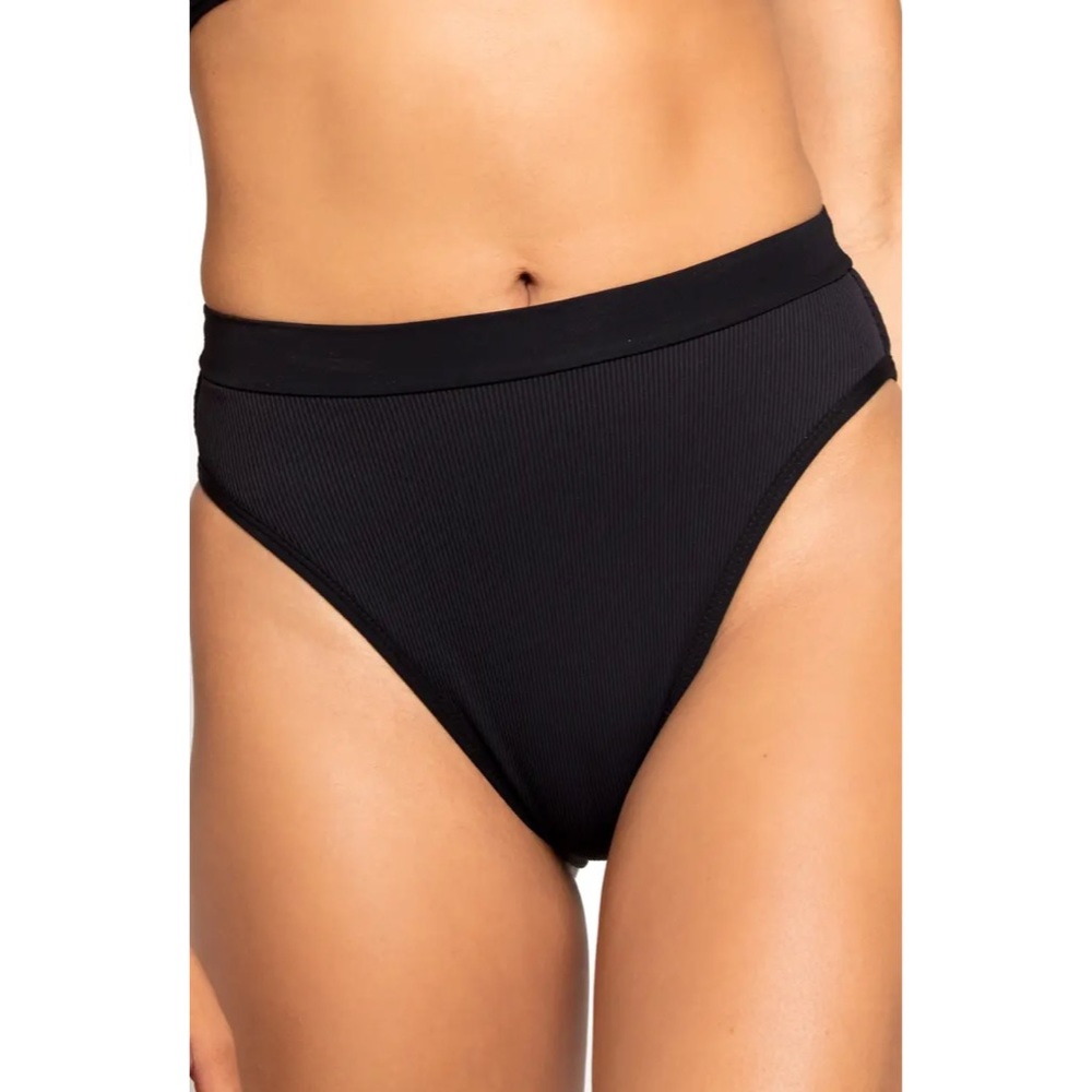 NWT L*Space Ribbed Frenchie Bottom Black XS